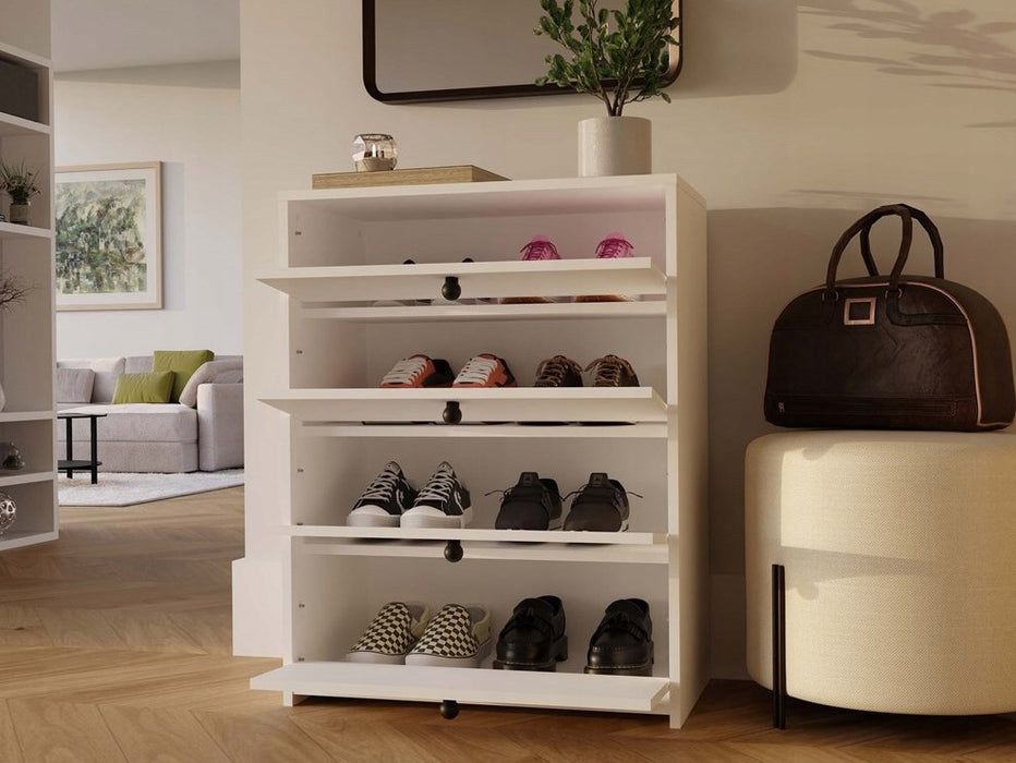 LOKA shoe cabinet, white