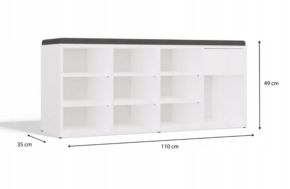 TALLIN shoe cabinet, white
