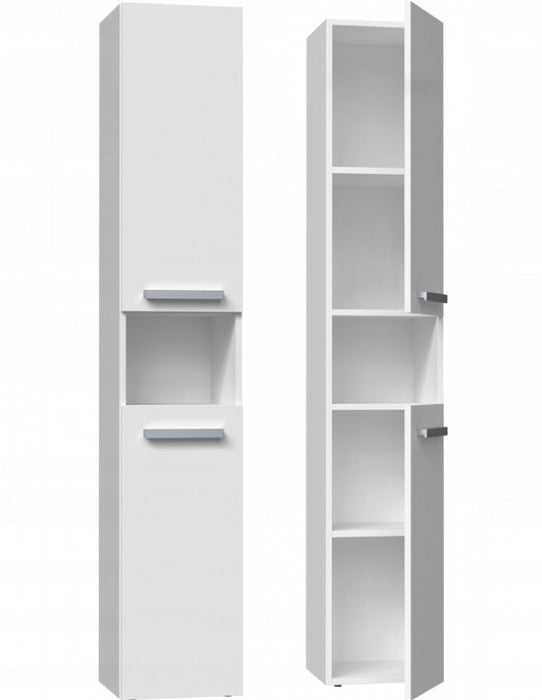 Bathroom cabinet NEL I 31x30x174 cm, matt white