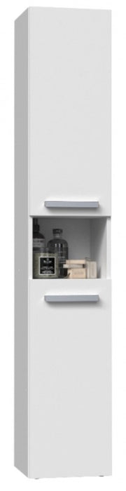 Bathroom cabinet NEL I 31x30x174 cm, matt white