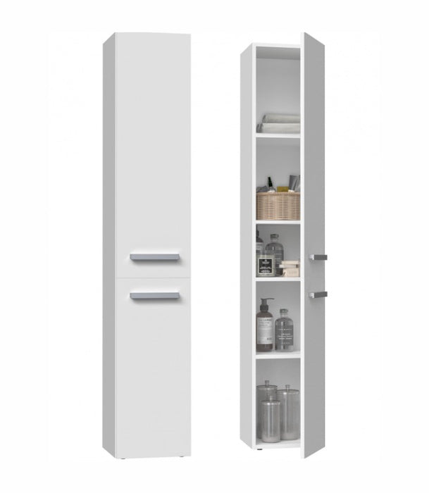 Bathroom cabinet NEL II 31x30x174 cm, matt white