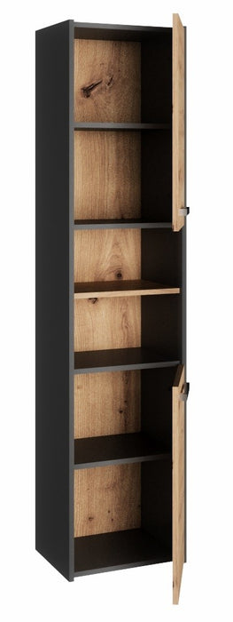 Topeshop S40 ANTRACYT/ARTISAN bathroom storage cabinet