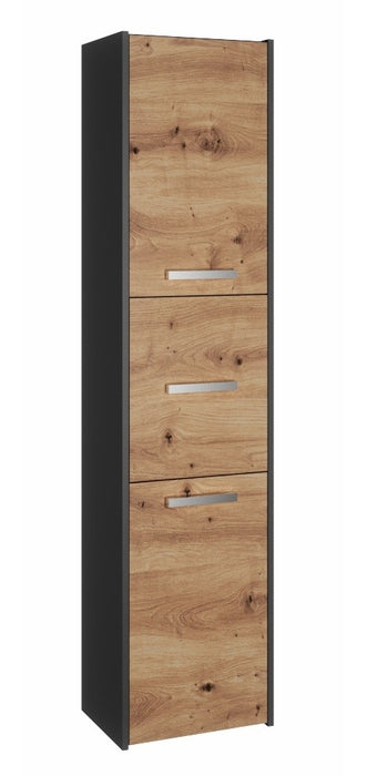 Topeshop S43 ANTRACYT/ARTISAN office bookcase