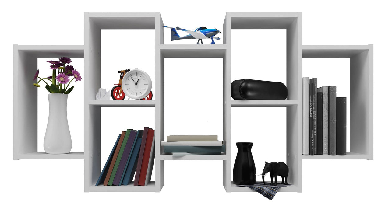 Wall-hung bookcase Bilbao 7.0 Wall Shelves White