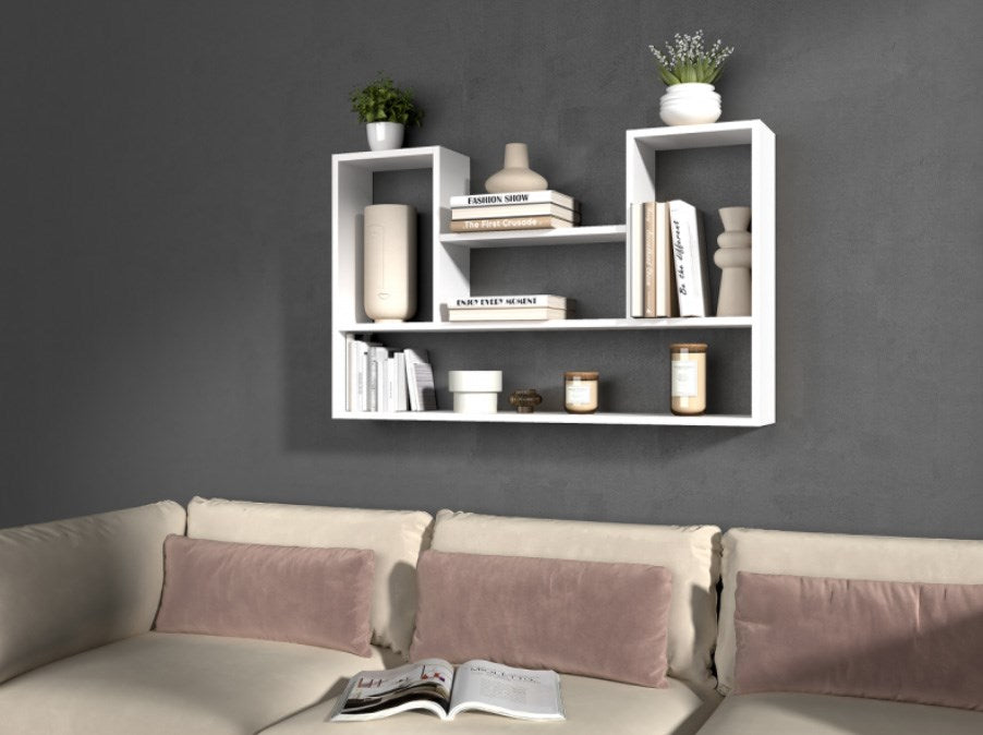 BILBAO 4P hanging rack 100x16x60 cm, white