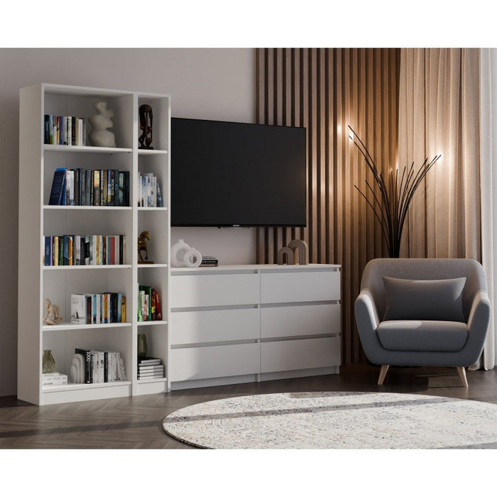 R25 WHITE BOOKCASE