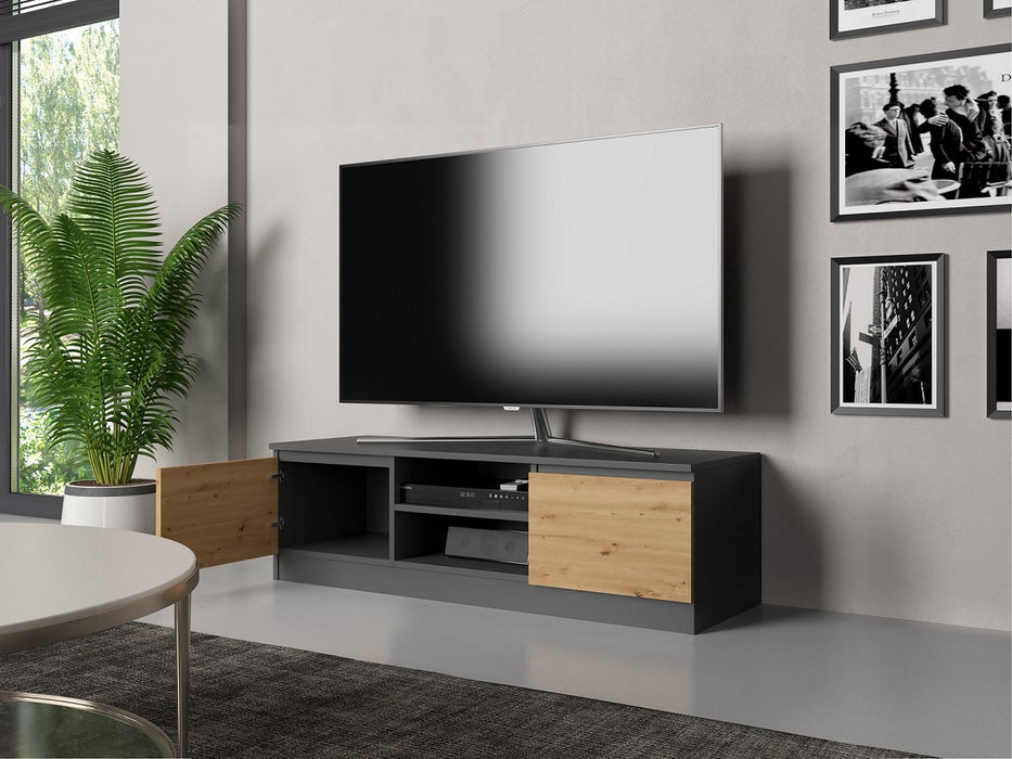 Topeshop RTV 120 ANTR/ARTIS TV stand/entertainment centre 2 shelves