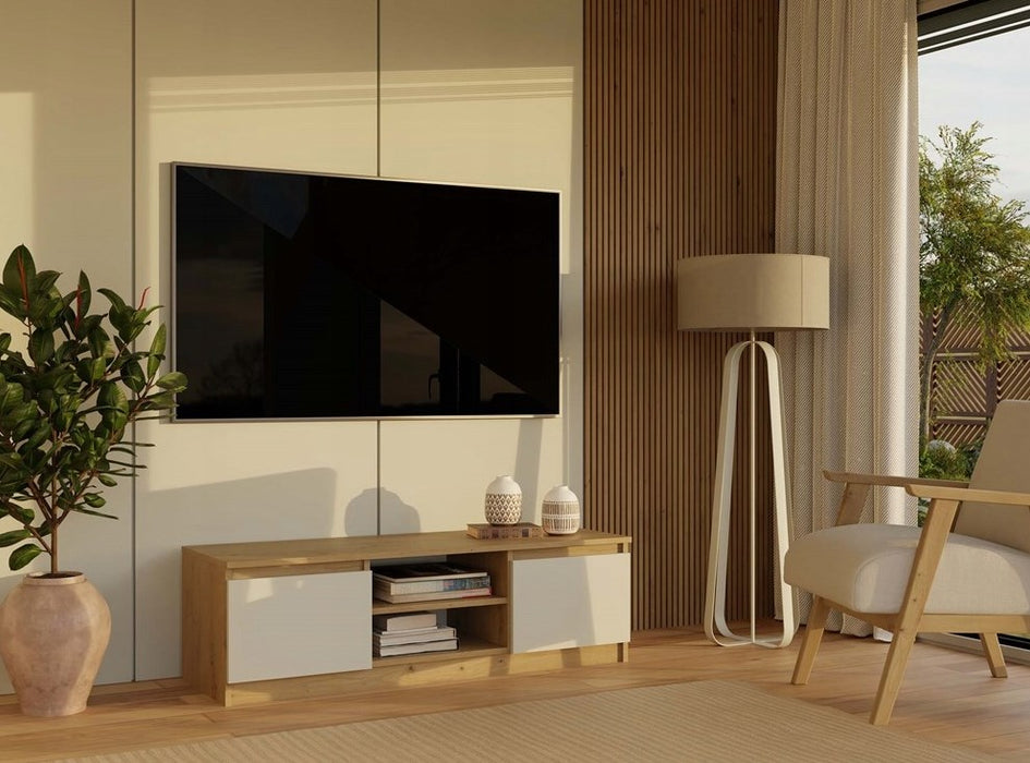 MALWA 120 TV cabinet, artisan oak/cashmere