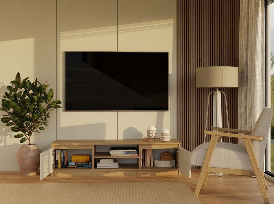MALWA 140 TV cabinet, artisan oak/cashmere