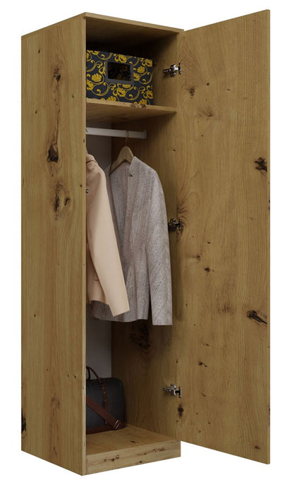 Topeshop SD-50 ARTISAN KPL bedroom wardrobe/closet 5 shelves 1 door(s) Oak