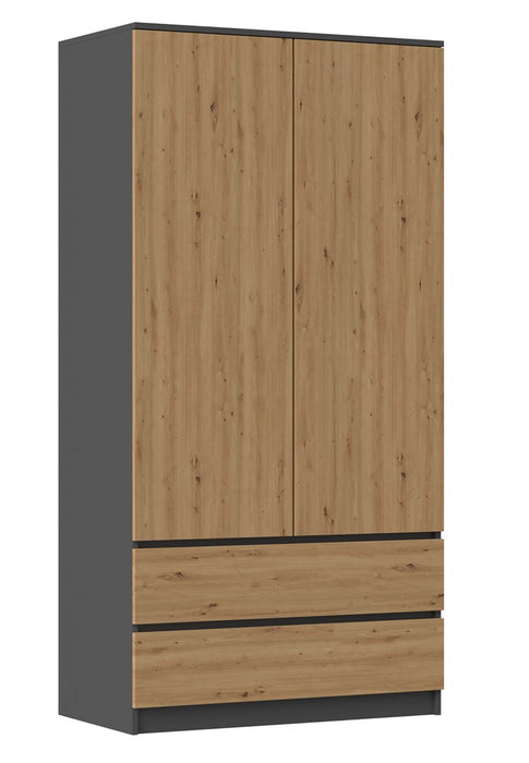 Topeshop SZAFA MALWA AN/AR K bedroom wardrobe/closet 5 shelves 2 door(s)