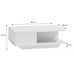 Topeshop DENVER BIEL P coffee/side/end table Coffee table Free-form shape 1 leg(s) - Wooden benches