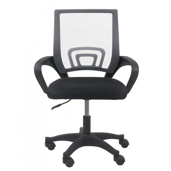 Topeshop FOTEL MORIS SZARY office/computer chair Padded seat Mesh backrest - Office