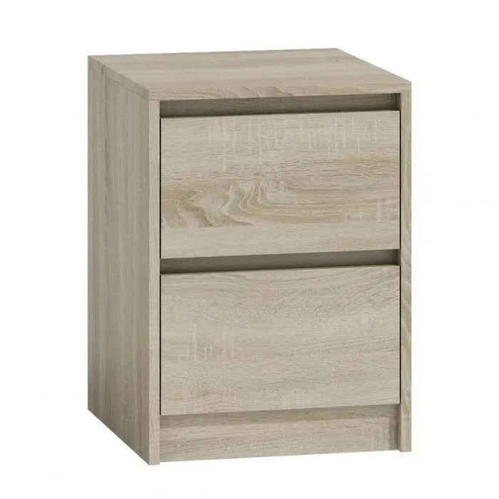 Topeshop K2 SONOMA nightstand/bedside table 2 drawer(s) Oak - Bedside tables made of furniture boardSZN-PME<<<Bedside