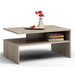 Topeshop ŁAWA BOSTON SONOMA coffee/side/end table Coffee table Free-form shape 2 leg(s) - Wooden benches