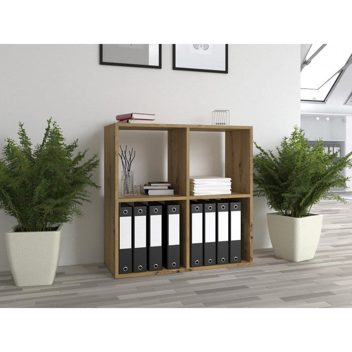 Topeshop MALAX 2X2 ARTISAN living room bookcase - Wooden shelvesRGA-DRE<<<ShelvesRGA<<<ActionPL