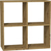 Topeshop MALAX 2X2 ARTISAN living room bookcase - Wooden shelvesRGA-DRE<<<ShelvesRGA<<<ActionPL