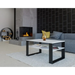 Topeshop MODERN 1P WHITE BLACK coffee/side/end table Coffee table Rectangular shape 2 leg(s) - Wooden benches