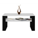 Topeshop MODERN 1P WHITE BLACK coffee/side/end table Coffee table Rectangular shape 2 leg(s) - Wooden benches