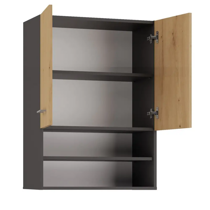 Topeshop POLA MINI DK ANT/ART bathroom storage cabinet Graphite Oak - Hanging bathroom cabinetsMLA-SZW<<<Bathroom