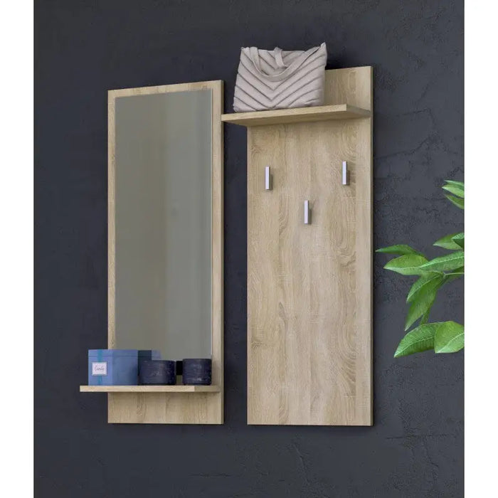 Topeshop RIVA WIESZAK SONOMA clothing hanger Oak - Hanging hangersWIE-WIS<<<HangersWIE<<<ActionPL