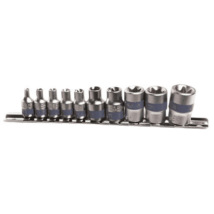 TORX INSERTS SET 10PCS TOPMASTER 1/4 & 3/8 CRV