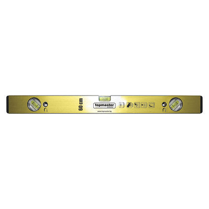 ALUMINUM LEVEL WITH MAGNET TOPMASTER 60 cm
