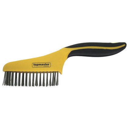 STAINLESS STEEL WIRE BRUSH. TOPMASTER STEEL