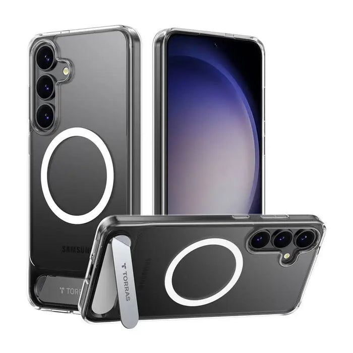 Torras Pstand Series phone case for Samsung S25+ (transparent) - Protective cases for smartphones<<<Cases<<<GSM