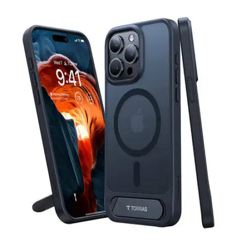Torras UPRO Pstand Case for iPhone 15 Pro Max (black) - Protective cases for smartphones<<<Cases<<<GSM