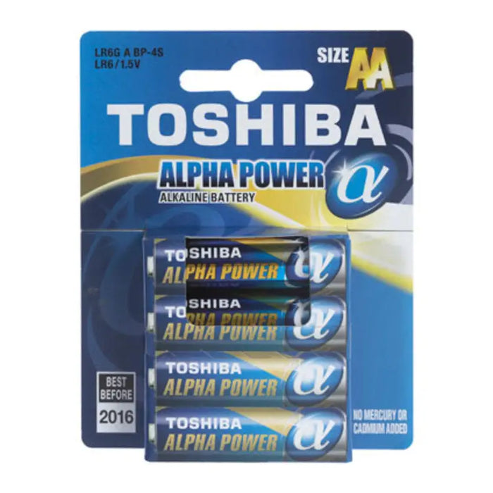 TOSHIBA ALPHA POWER AA BATTERIES - Батерии<<<Батерии и фенери<<<Осветление<<<Praktiker&&&Батерии и зарядни<<<Дом и