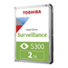 Toshiba S300 Surveillance internal hard drive 2 TB 5400 RPM 128 MB 3.5’’ Serial ATA III