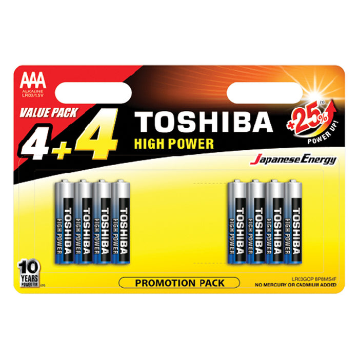 BATTERIES TOSHIBA BLUELINE AAA LR3