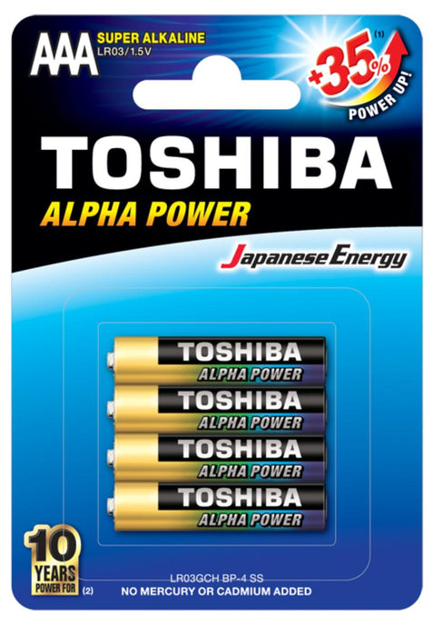 BATTERY TOSHIBA LR03 ALPHA