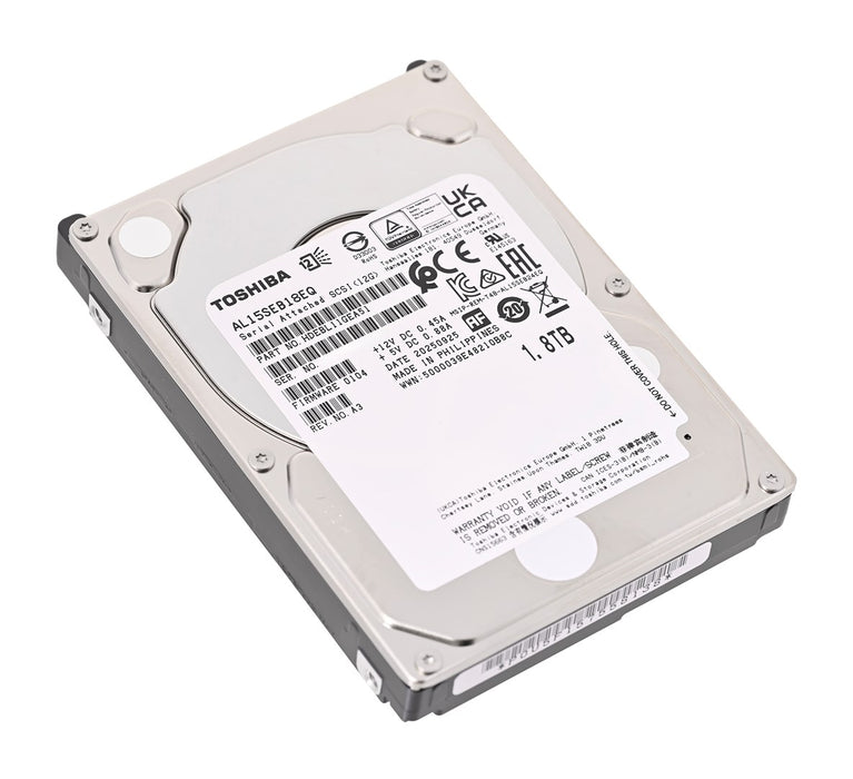 Toshiba AL15SEB18EQ internal hard drive 1.8 TB 10500 RPM 128 MB 2.5" SAS