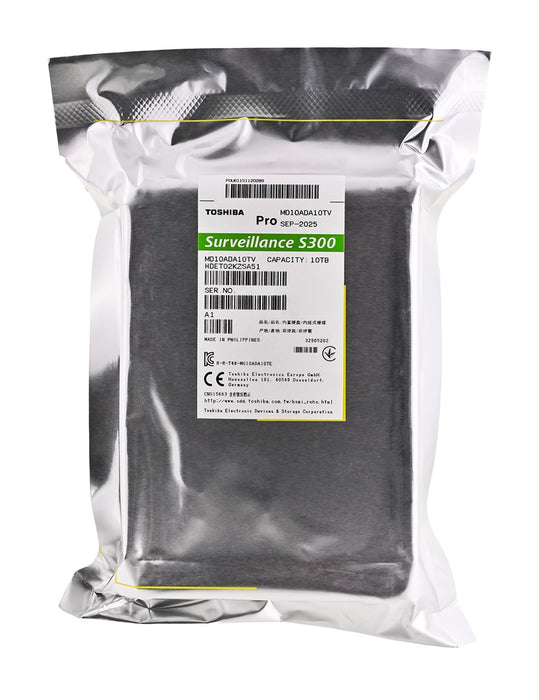 Toshiba S300 Pro Surveillance internal hard drive 10 TB 7200 RPM 512 MB 3.5" Serial ATA III