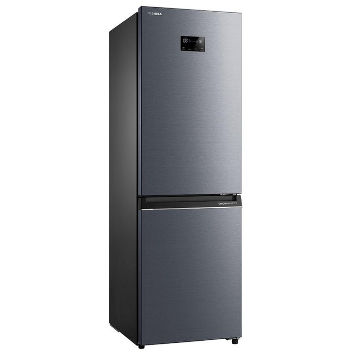Toshiba GR-RB449WE-PMJ(06) Refrigerator Freezer, 338 l, E, Morandi Grey, No Frost