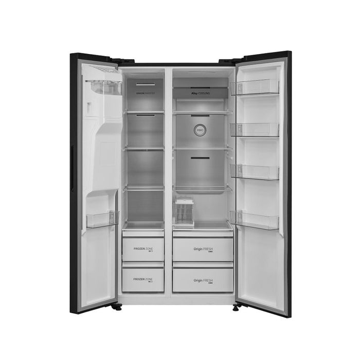 Toshiba GR-RS755WI-PMJ(05) Side-by-Side Refrigerator, 568 l, E, No Frost, Black stainless steel