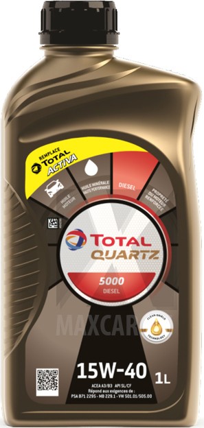 TOTAL QUARTZ 5000 DIESEL 15W-40 1L