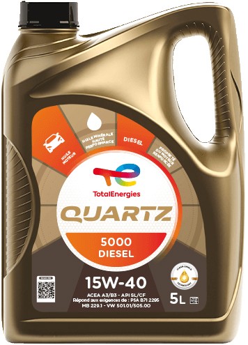 TOTAL QUARTZ 5000 DIESEL 15W-40 5L
