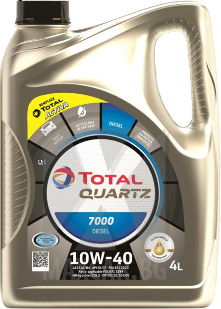 TOTAL QUARTZ 7000 DIESEL 10W-40 4L