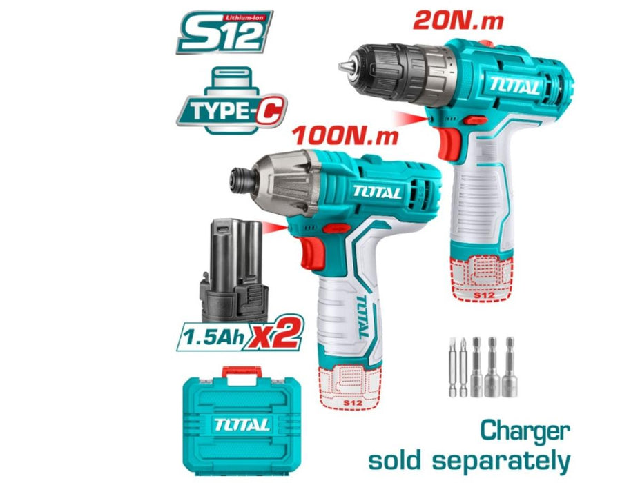 TOTAL SCREWDRIVER AND IMPACT SCREWDRIVER KIT