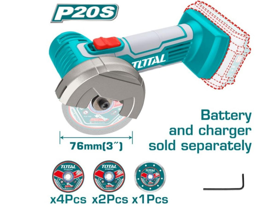 NOW. ANGLE BLADE 20V 76MM WITHOUT BAT.TOTAL