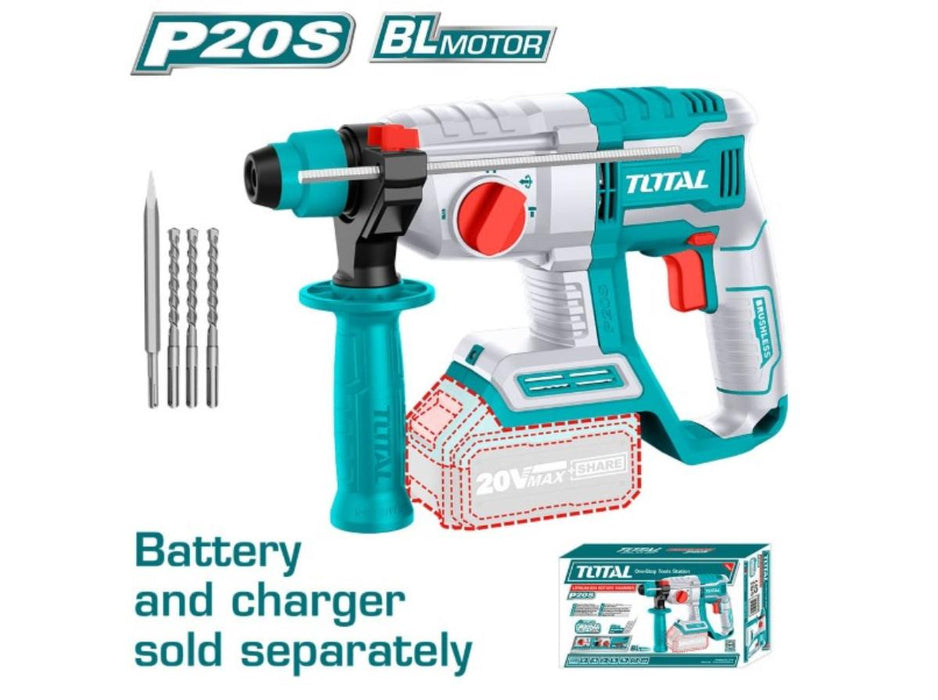 NOW. PERFORATOR 20V, WITHOUT BATTERY. TOTAL