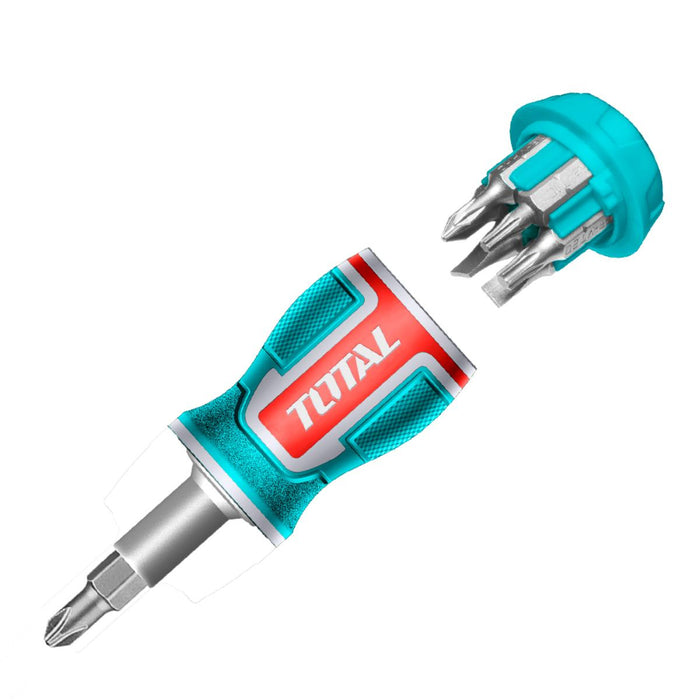 SCREWDRIVER SET WITH BITS 8IN1 TOTAL
