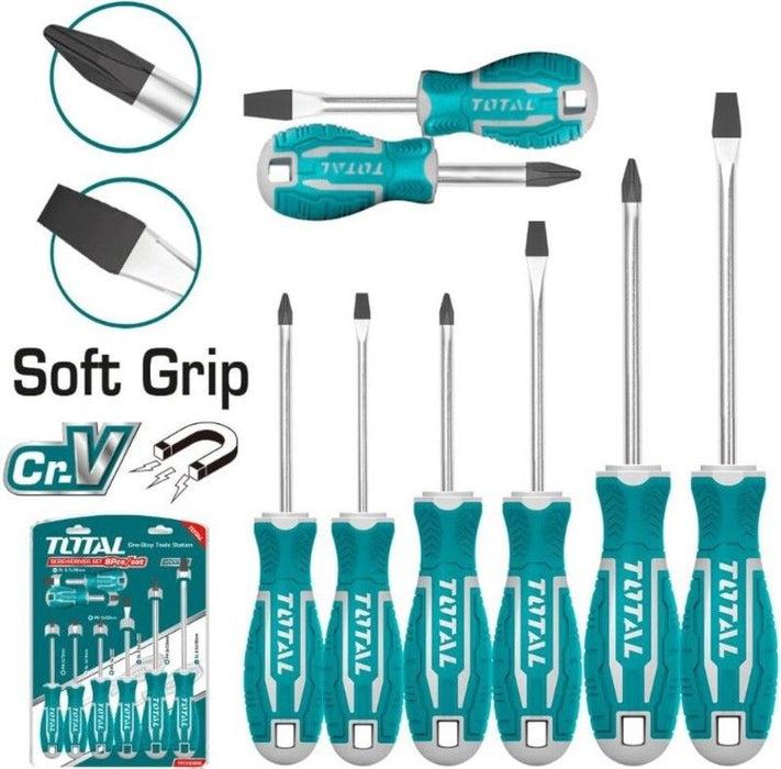 SCREWDRIVER SET 8H TOTAL