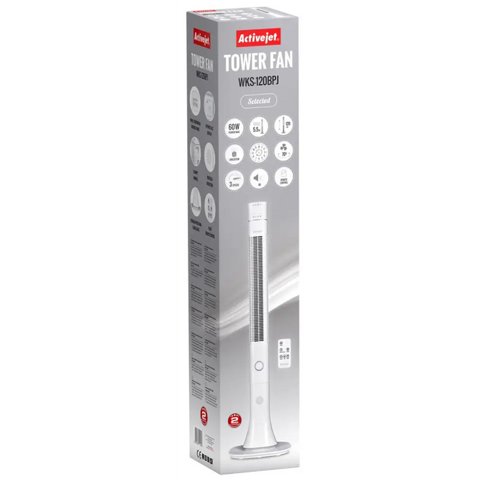 Tower Fan Activejet Selected WKS-120BPJ - FansAGD-WEN<<<Home Appliance - ProductsAGD<<<ActionPL
