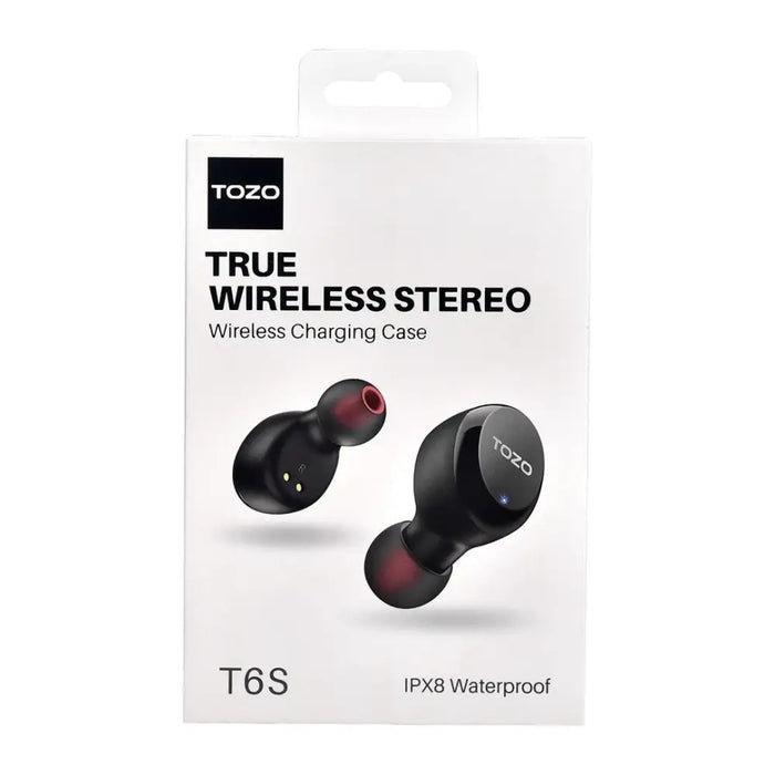 TOZO T6S Headset True Wireless Stereo (TWS) In-ear USB Type-C Bluetooth Black