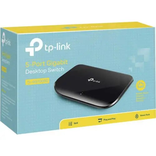 TP-Link Desktop Switch TL-SG1005D 5x1000Mbps RJ45 Ports Black EU - Network<<<Основна<<<DunaXML&&&Мрежови