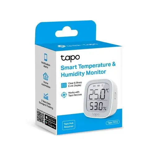 TP-Link Smart Temperature & Humidity Monitor T315 White EU - Smart Devices<<<Основна<<<DunaXML&&&SensorsIND-CZU<<<Smart